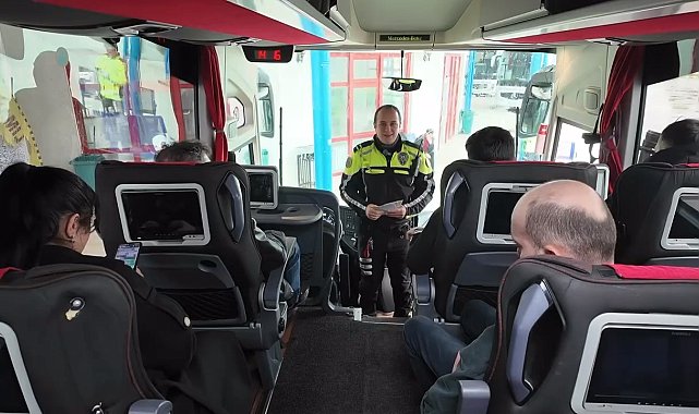 Sinop'ta şehirlerarası otobüs denetimleri