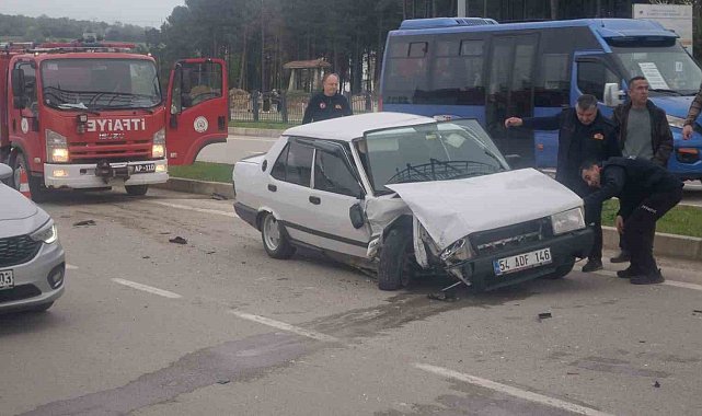 Sinop'ta trafik kazası: 2 yaralı