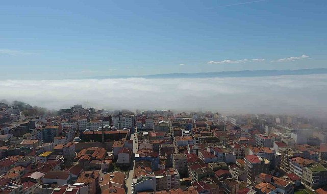 Sinop'u sis bulutu yuttu