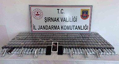 Şırnak'ta jandarma ekipleri bir milyon TL'lik kaçakçılığı önledi