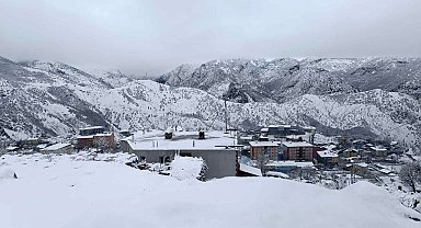 Şırnak'ta nisanda lapa lapa kar yağdı, ahırlar zarar gördü