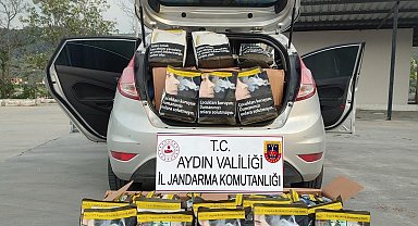 Söke'de 120 kilogram kaçak tütün ele geçirildi