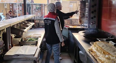 Söke'de dönerciler denetlendi