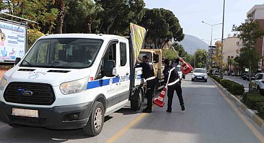 Söke'de zabıta ve emniyetten ortak operasyon