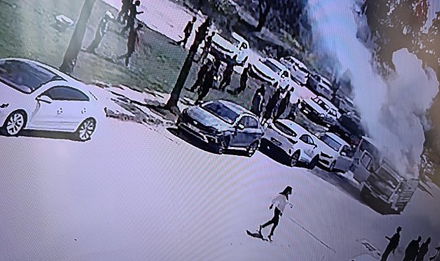 Tatbikat gerçek oldu, yanan kamyoneti eğitim alan personel söndürdü