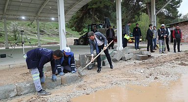 Tavas Belediyesi sezon öncesi sosyal tesislerin bakımlarını yapıyor