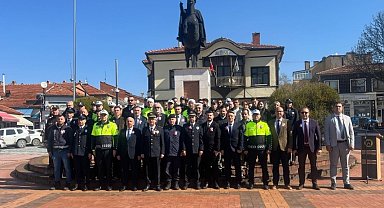 Tavşanlı'da Polis Haftası etkinlikleri çelenk sunumu ile başladı