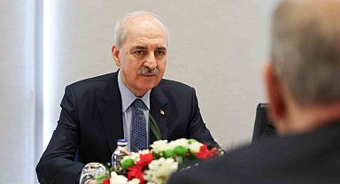 TBMM Başkanı Kurtulmuş, İstanbul'da Filistin Ulusal Konseyi Başkanı Fattouh ile görüştü