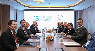 TBMM Başkanı Kurtulmuş, Mısır Temsilciler Meclisi Başkanı El Gebali ile görüştü