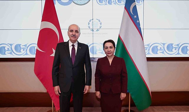 TBMM Başkanı Kurtulmuş, Özbekistan Meclis Başkanları Narbayeva ve İsmailov ile görüştü