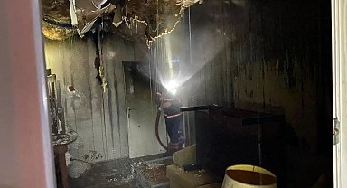 Tek katlı evde çıkan yangın söndürüldü