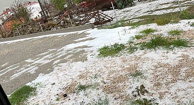 Tekirdağ dolu ve sağanak yağış etkili oldu