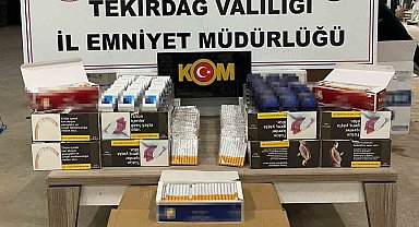 Tekirdağ'da kaçak tütün operasyonu: 1 şüpheliye işlem yapıldı