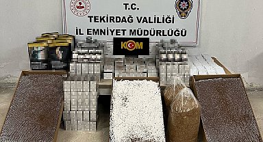 Tekirdağ'da tütün mamulü kaçakçılığı operasyonunda 2 tutuklama