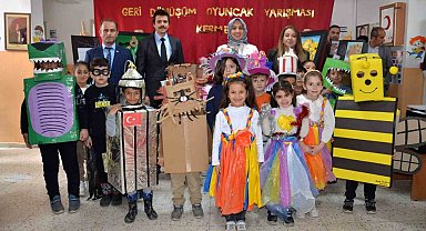 Tercan'da geri dönüşüm oyuncak yarışması düzenlendi