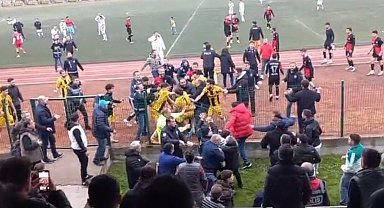 Terme'de futbol müsabakası kavgayla sonlandı