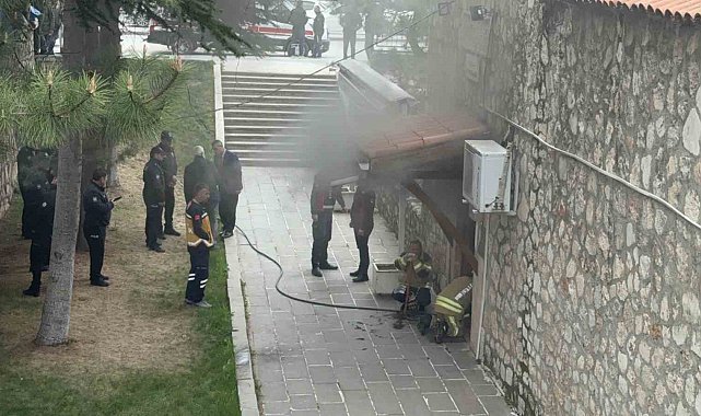 Tokat'ta 8 asırlık camide yangın çıktı