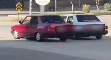 Trafikte drift atarak tehlike saçan 2 Tofaş'a 148 bin TL ceza