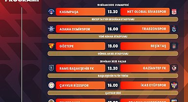 Trendyol Süper Lig'de 32, 33 ve 34. haftaların programı açıklandı
