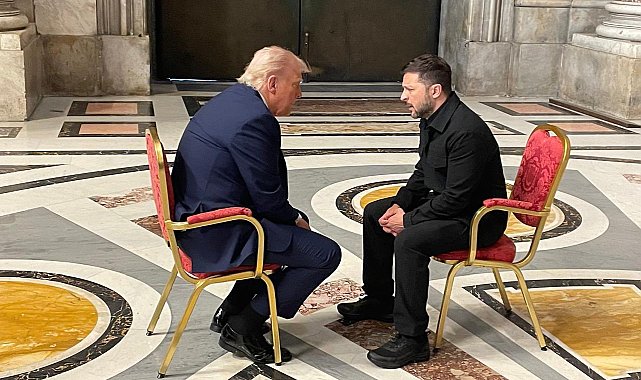 Trump, Papa Franciscus'un cenaze töreni öncesi Zelenskiy ile görüştü