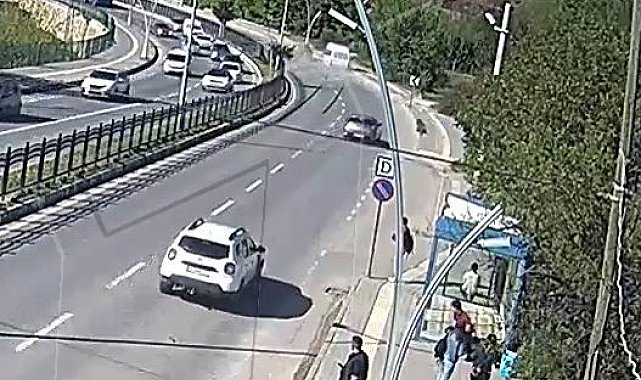Tunceli'deki kaza anı güvenlik kameralarına yansıdı