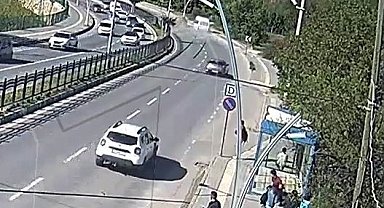 Tunceli'deki kaza anı güvenlik kameralarına yansıdı