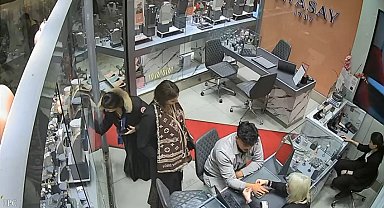 Ümraniye'de kuyumcuda hırsızlık anı kamerada