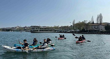 Üniversiteliler, Haliç'te su sporlarıyla buluştu