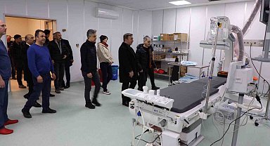 Vali Aydoğdu, hastanede incelemede bulundu