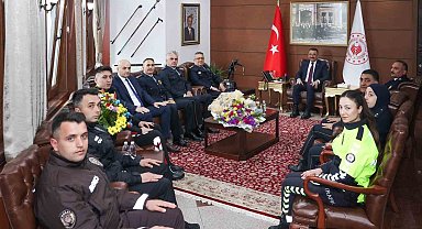 Vali Hacıbektaşoğlu, Sinan Ergen ve heyetini kabul etti