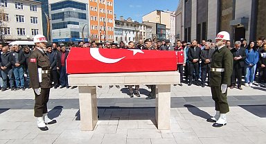 Vefat eden astsubay adayına hüzünlü veda