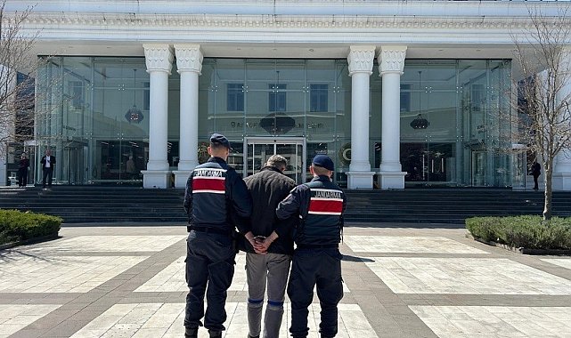 Yangın şüphelisi çalılık alanda yakalandı