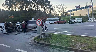 Yatağan'da işçi servisi kaza yaptı: 6 yaralı