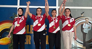 Yıldız Kızlar Bilek Güreşi müsabakasında İnönü'den 5 öğrenci derece elde etti