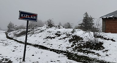 Yüksek kesimler beyaza büründü