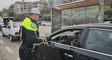 Zonguldak'ta dron destekli kırmızı ışık denetimi