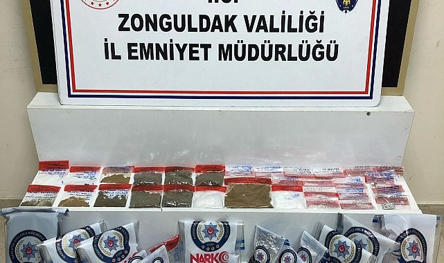 Zonguldak'ta narkotik operasyonunda 3 şüpheliden 1'i tutuklandı