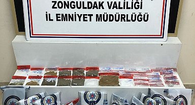Zonguldak'ta narkotik operasyonunda 3 şüpheliden 1'i tutuklandı