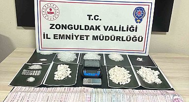 Zonguldak'ta uyuşturucu operasyonu: 755 gram metamfetamin ele geçirildi