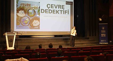 'Çevre Dedektifi' kitabının yazarı çocuklarla buluştu