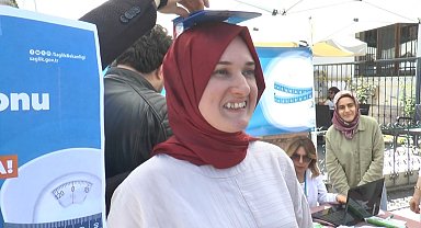 'İdeal Kilonu Öğren, Sağlıklı Yaşa' uygulamasında vatandaşla sağlık personeli arasında ilginç diyaloglar