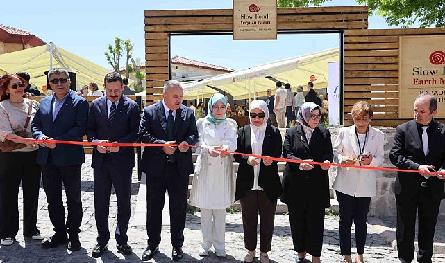 'Slow Food' Kapadokya yeryüzü pazarı açıldı