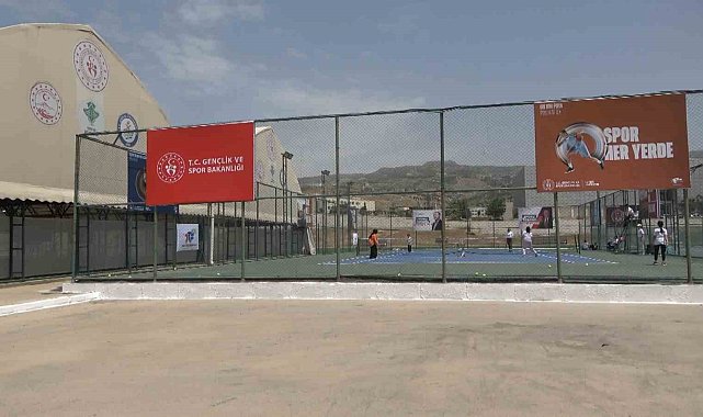 4. Uluslararası Cudi Cup Tenis Turnuvası hazırlıkları tamamlandı