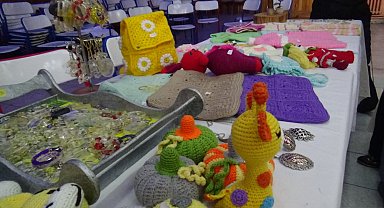 5 aylık kursu başarıyla tamamlayan maharetli kadınlar ürünlerini sergiledi