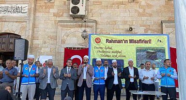 76 hacı adayı kutsal topraklara uğurlandı