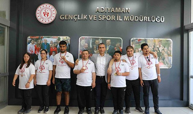 Adıyamanlı özel sporcular 9 madalya ile döndü