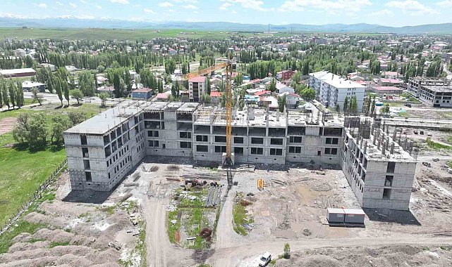 Ağrı İl Emniyet Müdürlüğü yeni hizmet binası inşaatı hızla sürüyor