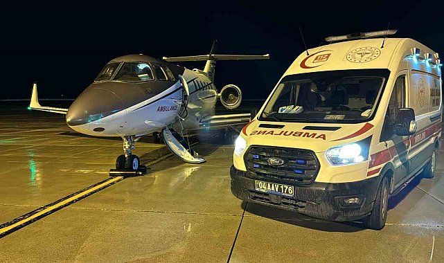 Ağrı'da kalp hastası yeni doğan bebek ambulans uçakla Ankara'ya sevk edildi
