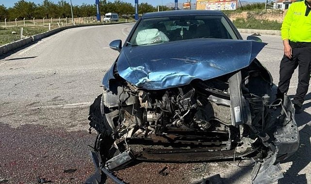 Akçadağ'da iki araç çarpıştı: 1 yaralı