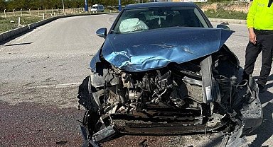 Akçadağ'da iki araç çarpıştı: 1 yaralı